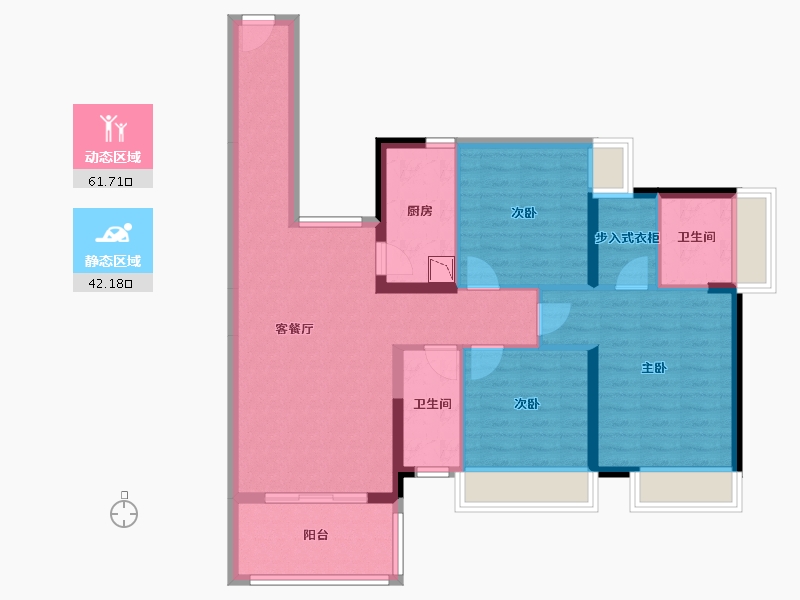 广东省-湛江市-御景华府-92.16-户型库-动静分区