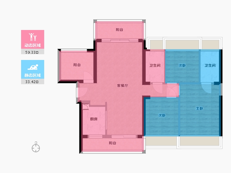 广东省-惠州市-中达聚龙庭-82.30-户型库-动静分区