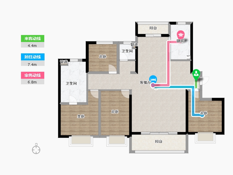 陕西省-渭南市-汉华原上-128.06-户型库-动静线