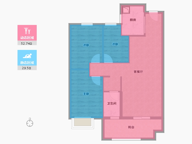 江西省-赣州市-台湾城-73.50-户型库-动静分区