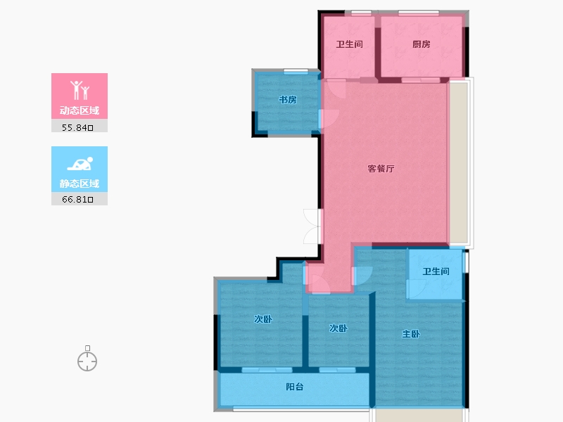 浙江省-杭州市-联发溪语宸庐-110.01-户型库-动静分区