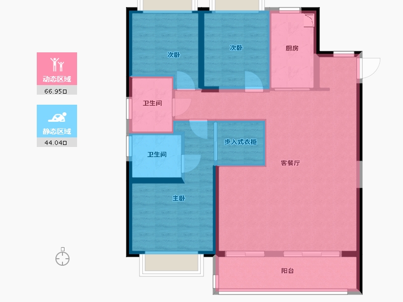 云南省-昆明市-大华公园天下-100.00-户型库-动静分区