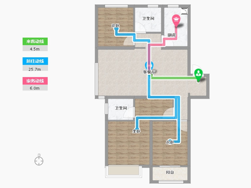 山东省-青岛市-中建锦绣城-95.51-户型库-动静线