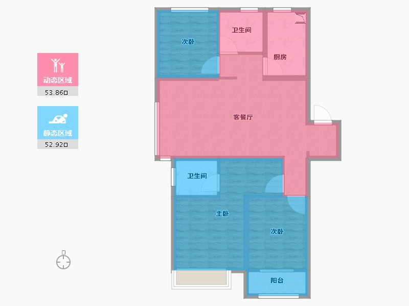 山东省-青岛市-中建锦绣城-95.51-户型库-动静分区