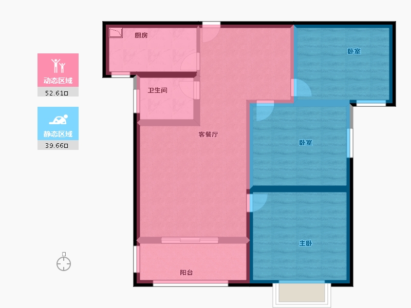 河南省-安阳市-上城公馆北郡-81.60-户型库-动静分区