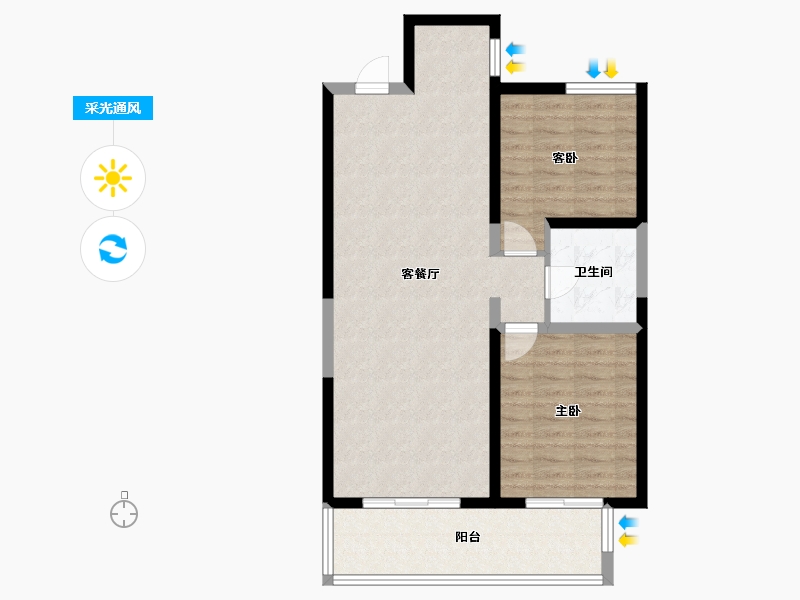 山西省-太原市-怡和国际教育小镇-79.21-户型库-采光通风