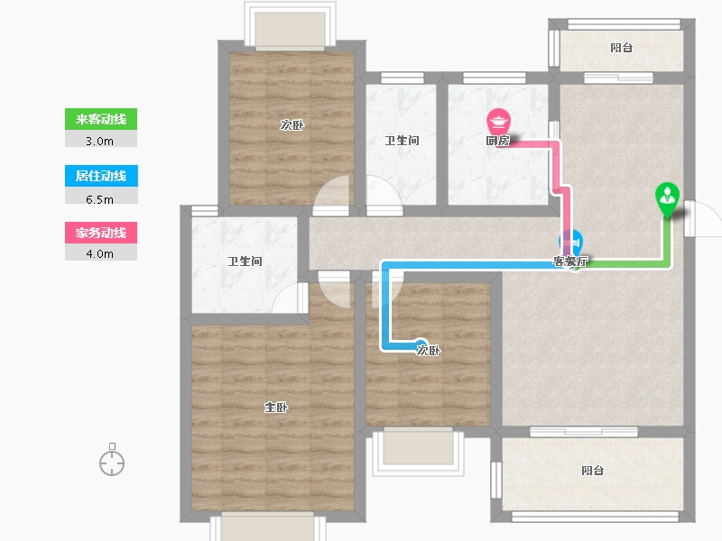 四川省-成都市-杜鹃城千万间-89.47-户型库-动静线