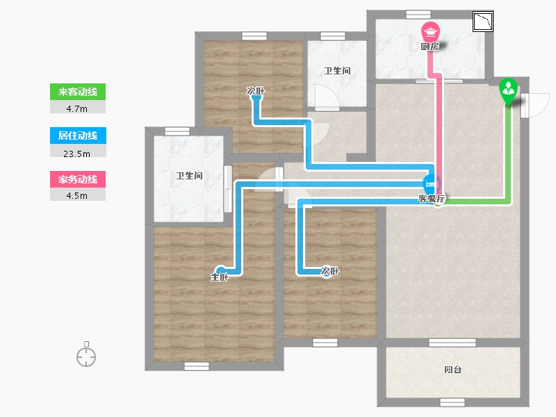 山东省-德州市-舜和慢城-89.00-户型库-动静线