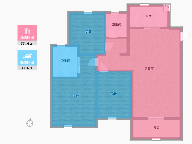 山东省-德州市-舜和慢城-89.00-户型库-动静分区