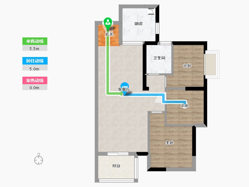 广东省-东莞市-春风格拉斯-68.19-户型库-动静线