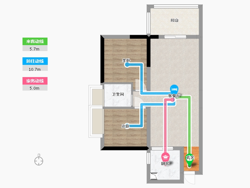 广东省-东莞市-春风格拉斯-59.76-户型库-动静线