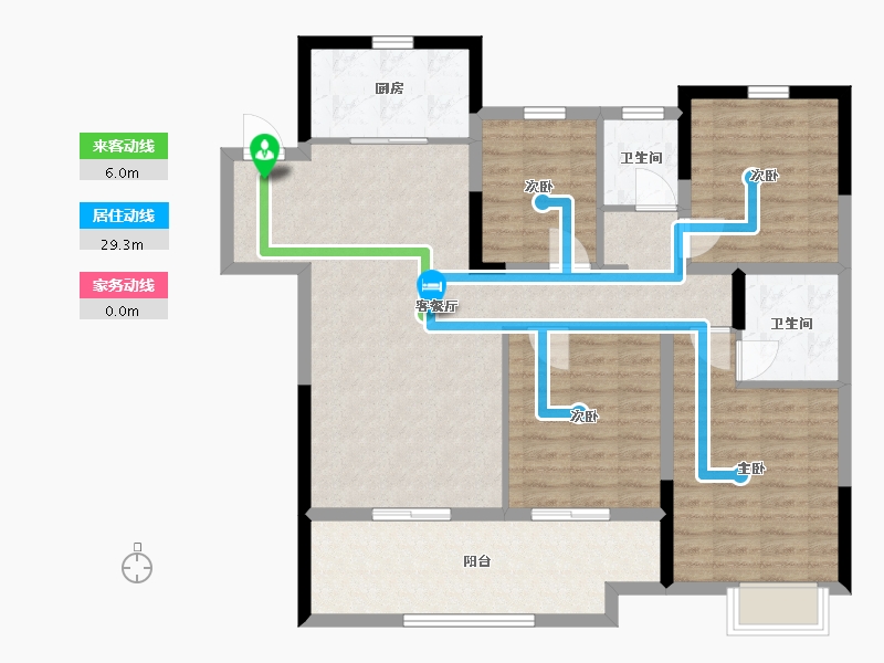 河南省-洛阳市-绿都洛阳府-107.00-户型库-动静线