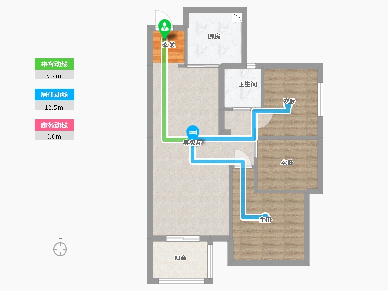 广东省-东莞市-春风格拉斯-67.40-户型库-动静线