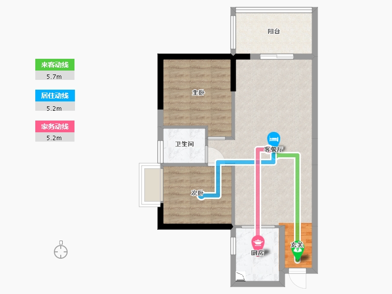 广东省-东莞市-春风格拉斯-63.21-户型库-动静线