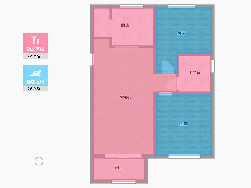 天津-天津市-青果青城禧塘-68.00-户型库-动静分区