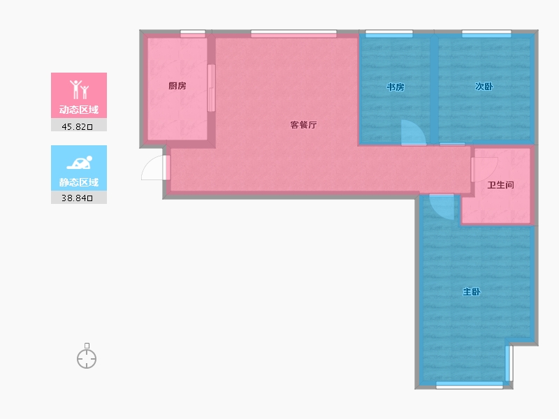 天津-天津市-新业御园-75.99-户型库-动静分区