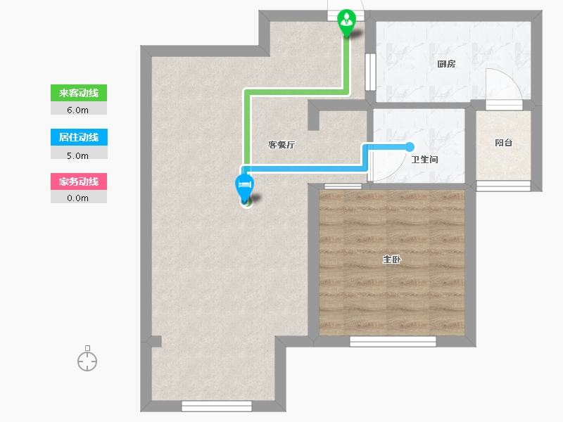 天津-天津市-新业御园-56.00-户型库-动静线