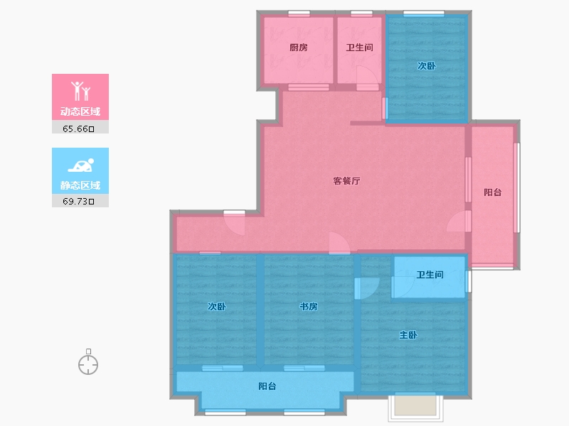 山东省-德州市-清河公馆-121.23-户型库-动静分区