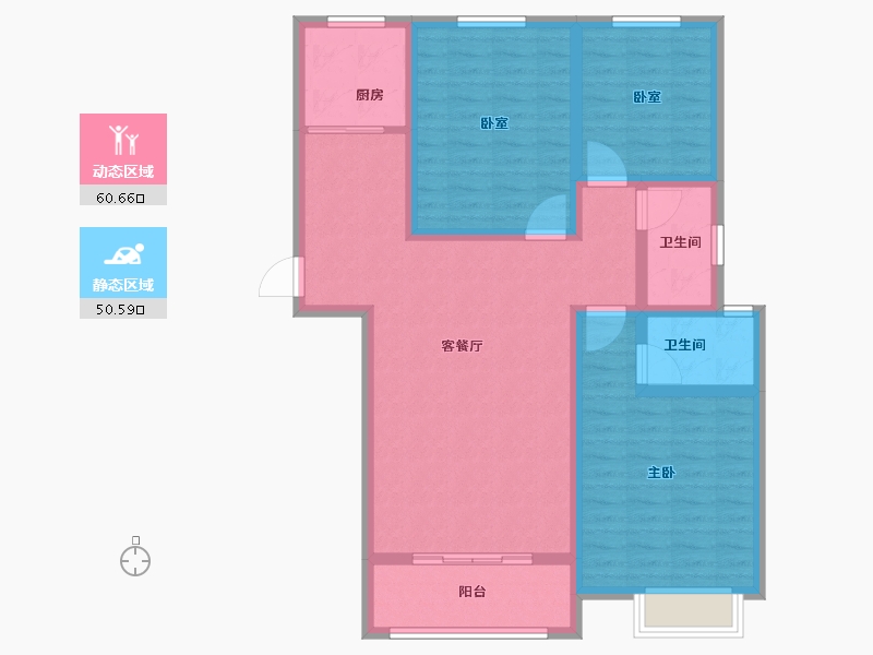 河南省-安阳市-上城公馆北郡-99.20-户型库-动静分区