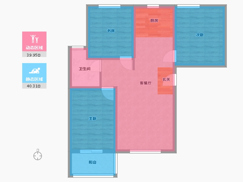 河北省-石家庄市-滨河华府三期-71.31-户型库-动静分区