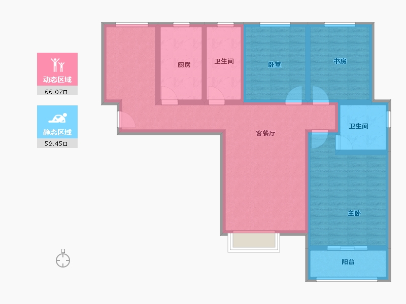 河南省-安阳市-上城公馆北郡-111.20-户型库-动静分区