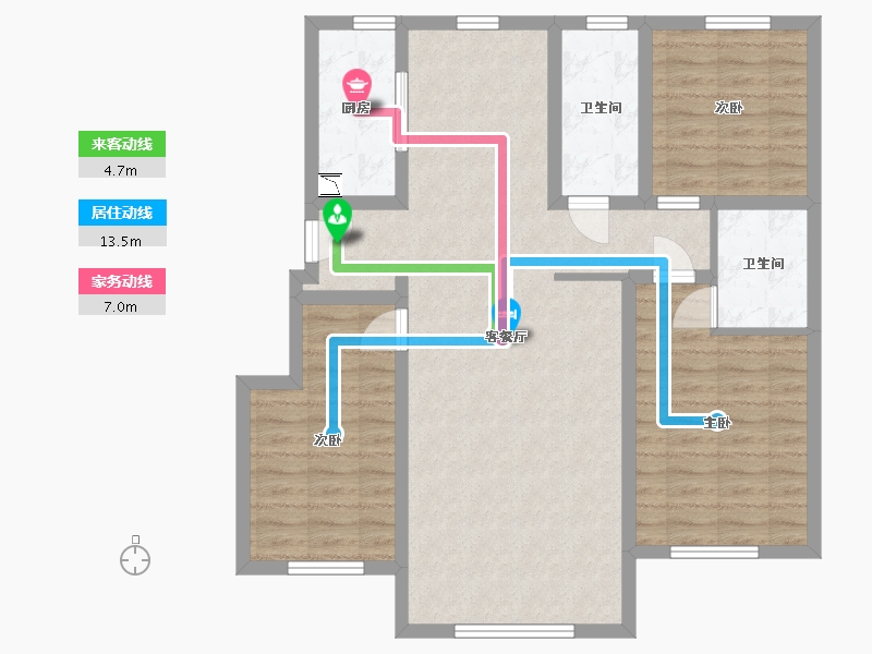 河北省-承德市-泰悦府-95.24-户型库-动静线