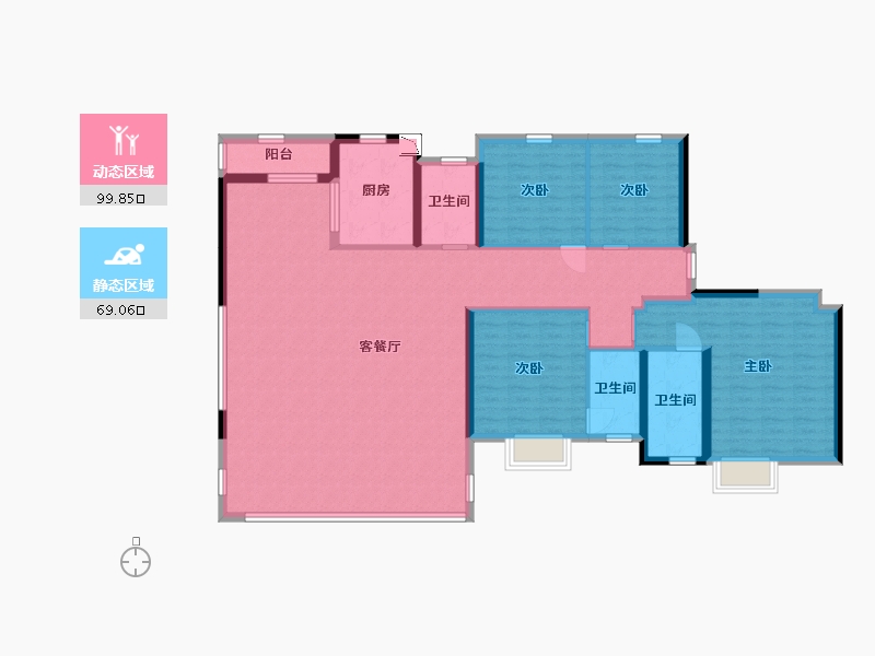 四川省-成都市-建发中央湾区-154.31-户型库-动静分区