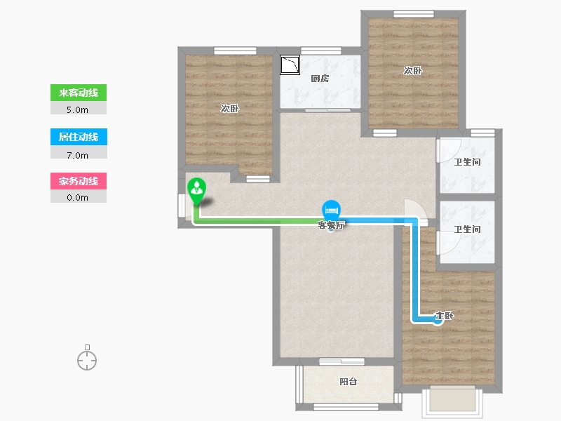 河北省-承德市-泰悦府-88.89-户型库-动静线