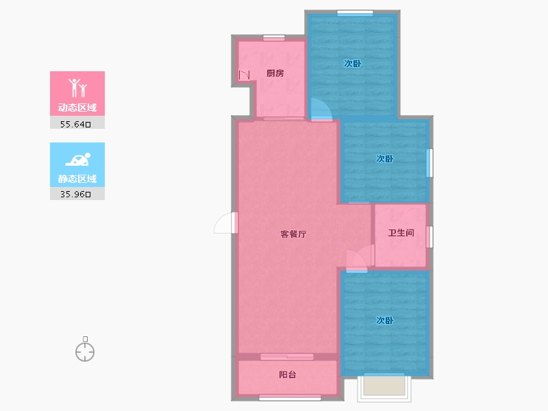 河北省-承德市-泰悦府-82.03-户型库-动静分区