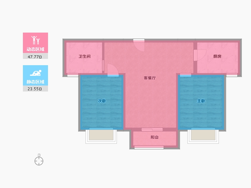 河北省-承德市-泰悦府-63.21-户型库-动静分区