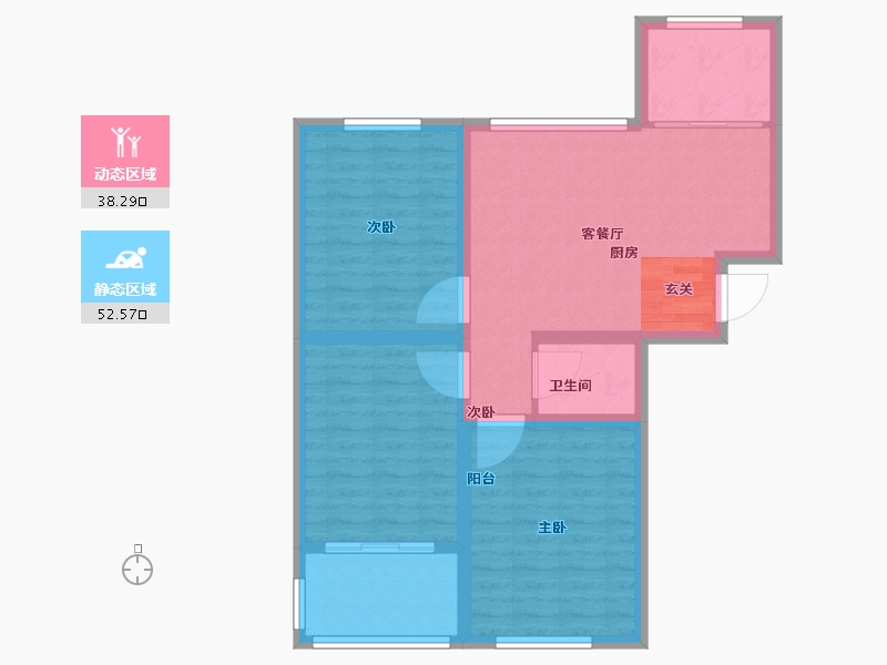 山东省-泰安市-星美城市广场-81.60-户型库-动静分区