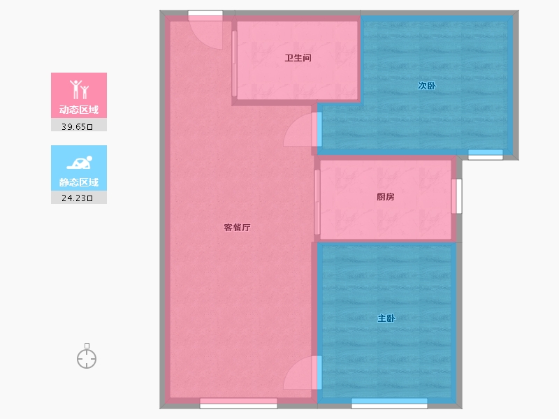 新疆维吾尔自治区-乌鲁木齐市-中海学府里-57.58-户型库-动静分区