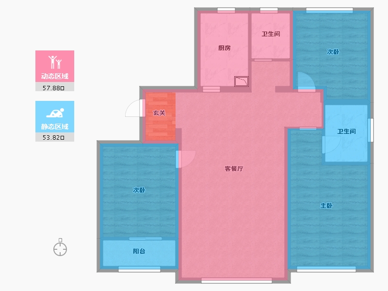 河北省-保定市-颐和雅园-100.00-户型库-动静分区