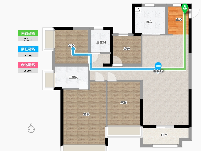 河南省-郑州市-新郑奥园和悦府-108.00-户型库-动静线