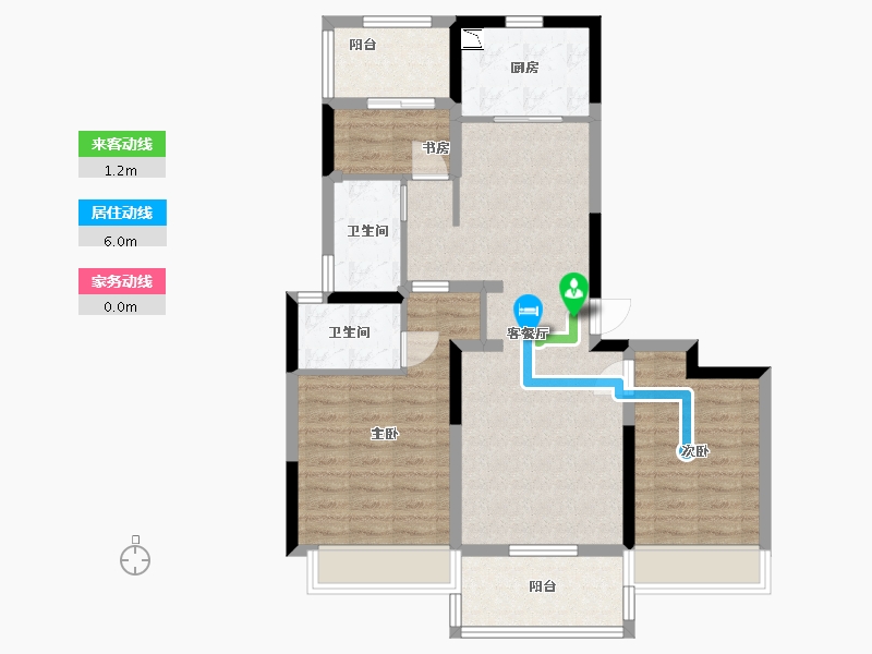 河南省-郑州市-东青・云锦熙悦-83.70-户型库-动静线