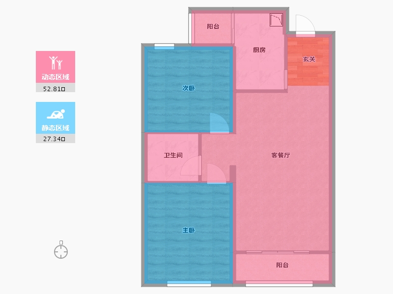 河北省-保定市-颐和雅园-72.00-户型库-动静分区