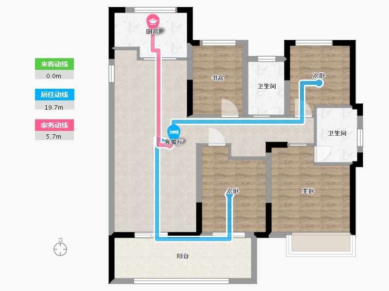 江苏省-无锡市-宝龙TOD未来新城-99.21-户型库-动静线