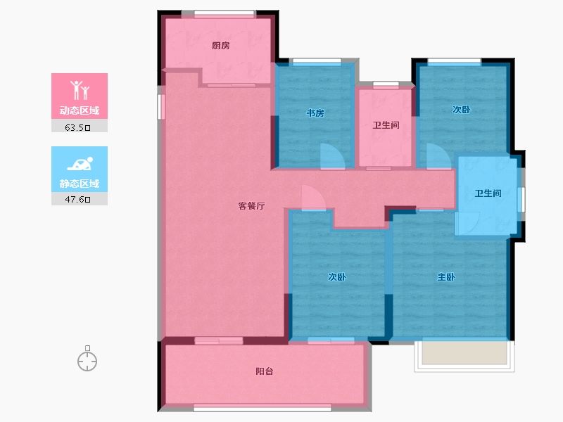 江苏省-无锡市-宝龙TOD未来新城-99.21-户型库-动静分区