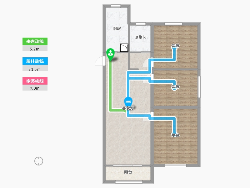 河北省-保定市-颐和雅园-86.41-户型库-动静线