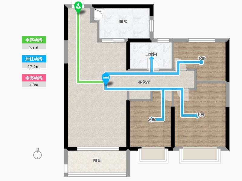 山西省-太原市-太原恒大森林海-84.80-户型库-动静线