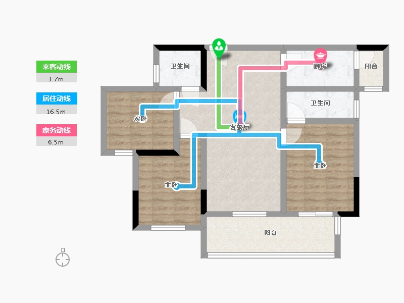 四川省-成都市-城投置地梧桐博雅-77.01-户型库-动静线