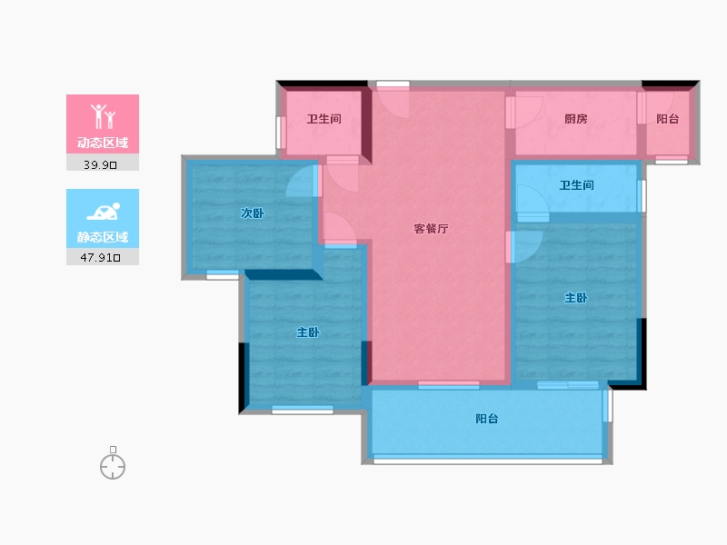 四川省-成都市-城投置地梧桐博雅-77.01-户型库-动静分区