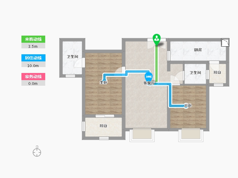 四川省-成都市-人居大同峰荟-71.77-户型库-动静线