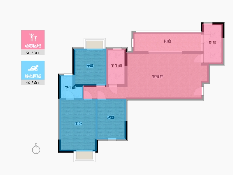 四川省-成都市-城投置地梧桐博雅-89.41-户型库-动静分区