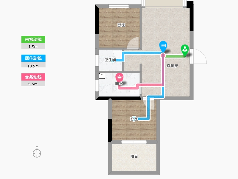 湖北省-恩施土家族苗族自治州-利川四季・未来城-51.59-户型库-动静线