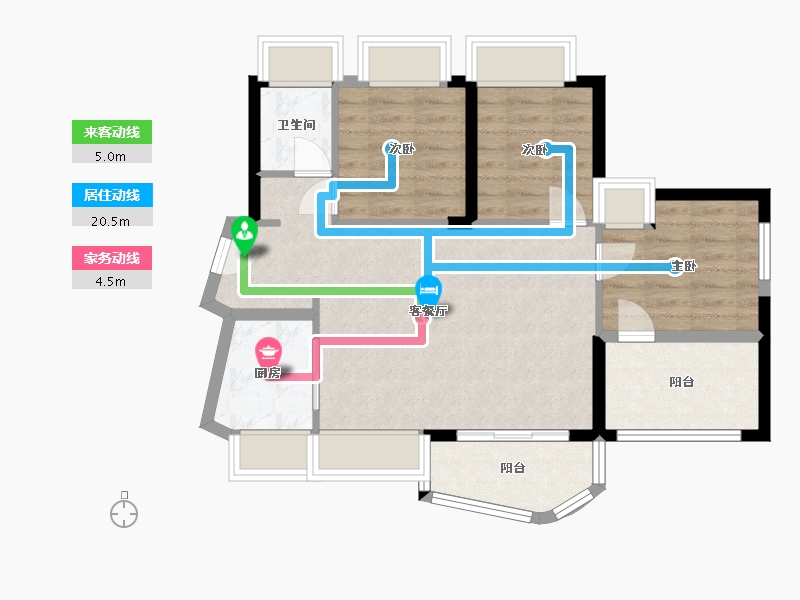 广东省-深圳市-招商东岸-72.41-户型库-动静线