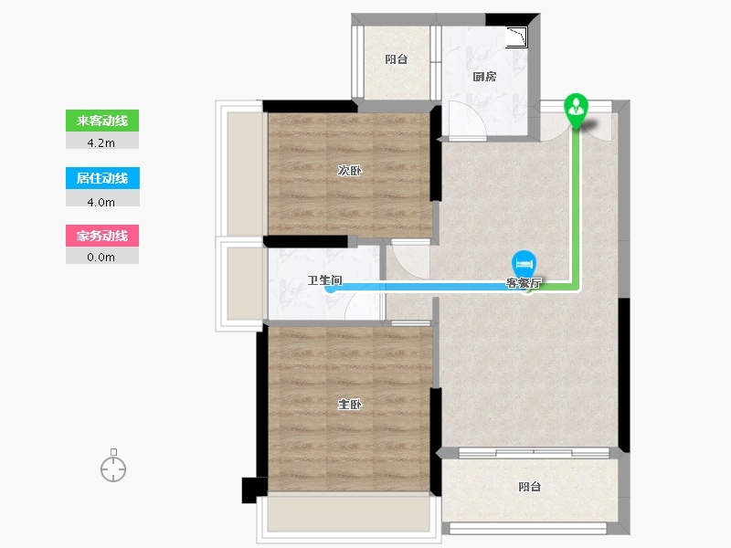 贵州省-贵阳市-益华湖湾-62.52-户型库-动静线