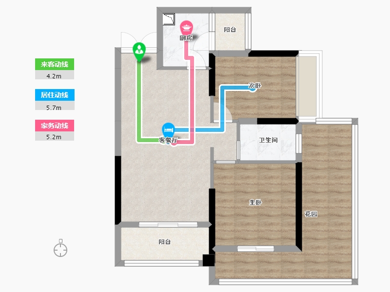 贵州省-贵阳市-益华湖湾-80.11-户型库-动静线