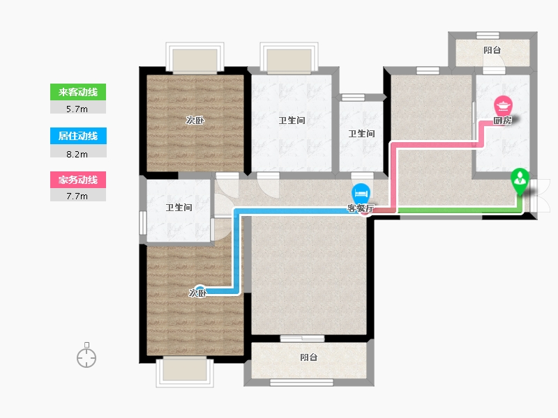 贵州省-安顺市-世通山语湖-97.70-户型库-动静线