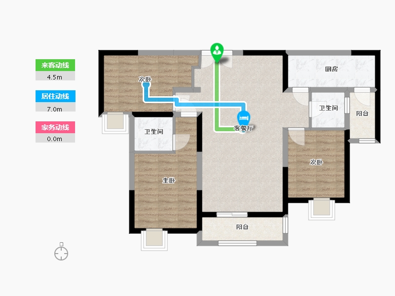 贵州省-安顺市-世通山语湖-89.07-户型库-动静线